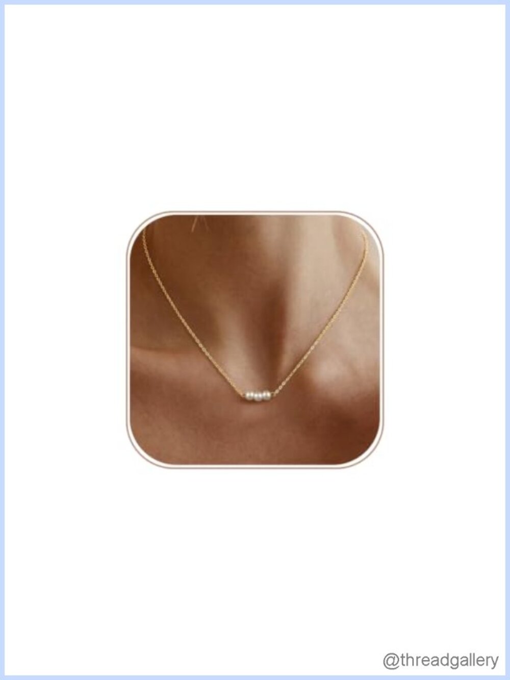 14K Gold Plated Pearl Choker Necklace Dainty Wedding Jewelry